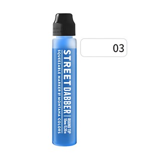 mtn STREET PAINT DABBER 壓克力軟帽筆 30ml 可擠壓式顏料麥克筆, 白色, 1支