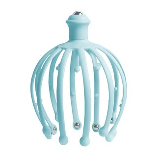 上手家居 雙層頭部穴道按摩器，滾輪按摩、穴位按摩、揉捏、指壓, 藍色, 1個