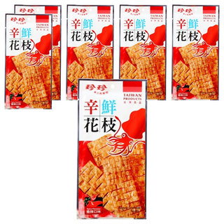 珍珍 辛鮮花枝 辣味, 新鮮魚漿烘焙熟成, 追劇下酒菜零嘴, 28g, 6包
