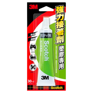 3M Scotch 強力接著劑 塑膠專用, 快乾防水半透明, 30ml, 1條