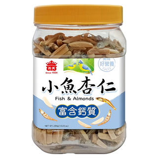 義美 小魚杏仁, 290g, 1罐