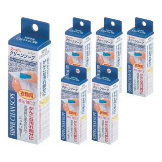 不動化學 強力衣領袖口用去污肥皂棒 適用於各種頑固髒污, 100g, 6個