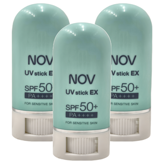 NOV 娜芙 防曬條霜 SPF50+ PA++++，敏感肌適用, 9g, 3個