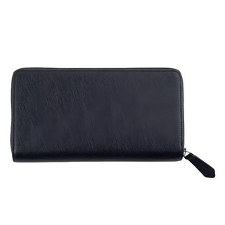 4COIN 真皮頭層牛皮 22卡位女士皮夾, 20 x 10.5 x 3cm, 黑色