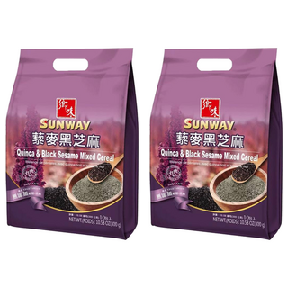 鄉味 SUNWAY 黎麥黑芝麻 富含膳食纖維 無添加奶精/香料, 30g, 10包, 2袋