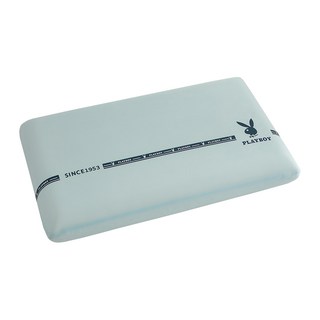 PLAYBOY 涼感慢回彈零重力釋壓記憶枕, 淡水藍, 1個