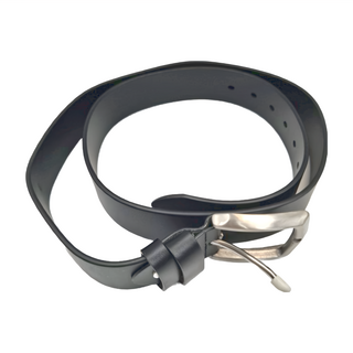 頭層牛皮帶男士不鏽鋼針釦皮帶 LL190