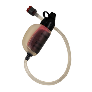 MSR TrailShot 個人手握濾水器 重量142g, 黑色 + 紅色 + 透明色, 1個