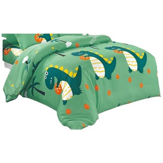 台灣製 頂級舒柔棉床包枕套組 單人 恐龍寶寶 親膚透氣