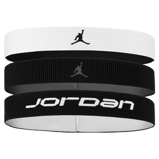 NIKE 耐吉 JORDAN 喬丹 ELASTIC SPORT 寬版頭帶 3 PK J1012023036OS, 1組, 混和顏色