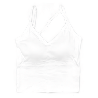 斜邊天枰內涵細肩背心 1331# 白色/黑色 (32A-38D) 70公斤以下 可調細肩帶, 均碼