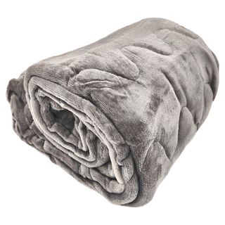 victoria 維多麗亞 法蘭絨抗靜電保暖墊, 186 x 150cm, 灰色