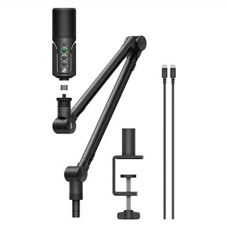 Sennheiser 森海塞爾 Profile USB 電容式麥克風 懸臂組 直播錄音首選, 黑色, 1組