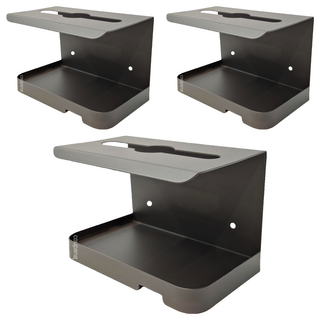 FAmILyLIFE 生活 航太鋁免打孔雙層衛生紙置物架 基本款, 神秘灰, 3個