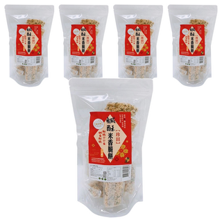 珍田生機 鹹酥米香脆餅, 190g, 5袋