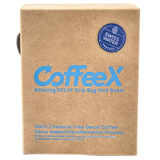 CoffeeX 手沖濾掛式咖啡, 99.9% 無咖啡因, 瑞士水DECAF處理豆, 中焙, 11.5g, 10包, 1盒