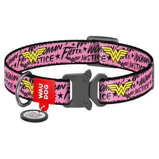 WAUDOG DC漫畫尼龍項圈, 神力女超人/粉色, 1條