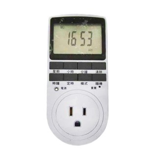 LONG PING 多波段數位定時器 AC 110V 最大負載 15A/1650W, TU-24, 1個
