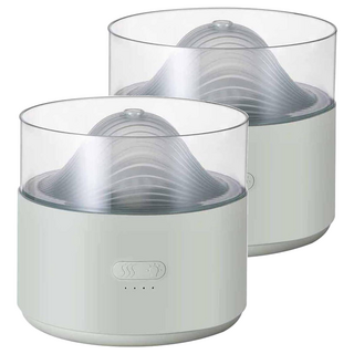 ANTIAN 水晶鹽香薰機 LED燈 加濕 WX813, 白色, 200ml, 2個