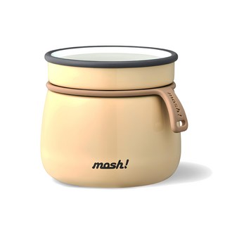 mosh Latte Food Jar 不鏽鋼保溫保冷食物罐 - 350ml, 象牙白色, 1個