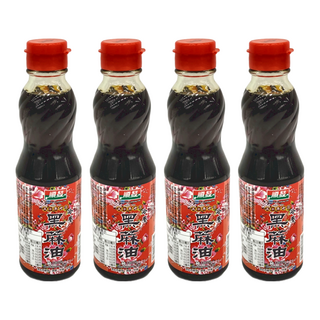 順發油品 冷壓100%黑麻油 220ml 台灣產, 4瓶