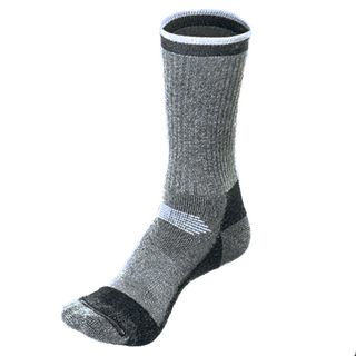 PORA BELLA 高筒撞色羊毛保暖襪 RB3334 1雙, M(35~39cm), 淺灰白色