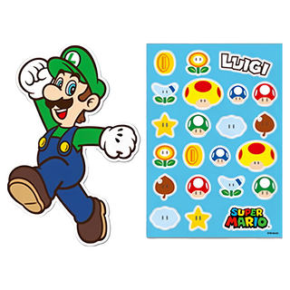 Nintendo 任天堂 路易吉 行李箱貼紙 Super Mario, 1個