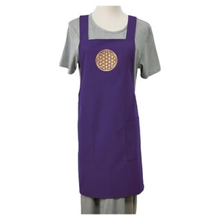 LASSLEY 蕾絲妮 生命之花圍裙 (L) 100%棉 紫色 台灣製, 1件