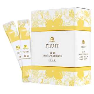 MIHONG 米鴻生醫 彈力膠原蛋白粉 好眠蔬果 4g, 1盒, 20條