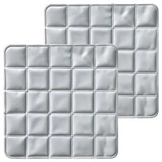 降溫透氣凝膠冰涼感坐墊 Set 2個 TPR環保材質, 方格灰