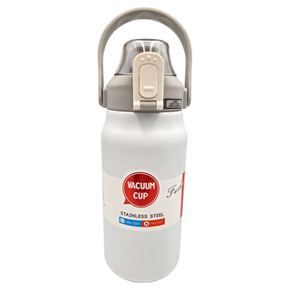 316不鏽鋼保溫杯, 白色, 1.4L, 1個