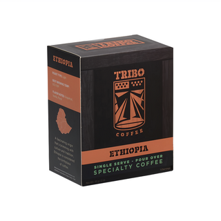 TRIBO COFFEE 濾掛式咖啡 衣索比亞 西達摩 淺焙 G1, 水果調性 融合花草香氣, 11g, 5包, 1盒