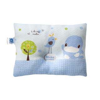 KU.KU Duckbill 酷咕鴨 啾啾鳥護頭枕, 0m+新生適用, 有效固定保護寶寶頭型, 藍色, 21 x 28cm, 1個