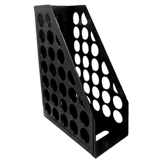 W.I.P 台灣聯合文具 開放圓雜誌箱 AMF6800, 黑色, 1個