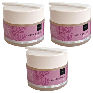 Scarlett Whitening 柔白修護晚霜, Acne Cream Night 20g, 3罐