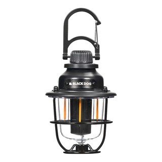 BLACK DOG 黑狗 朝夕復古露營燈 158 x 80mm 155g, 黑色, 1個