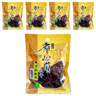 大溪廖心蘭豆干 老道燒辣 香濃有咬勁, 110g, 5包