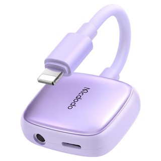 Mcdodo 麥多多 Lightning轉接頭/轉接器/轉接線 3.5mm 光飛, 紫色, 1個