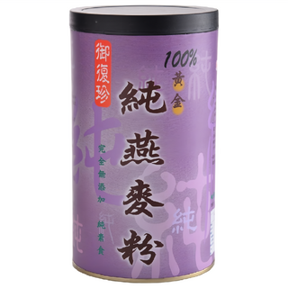 御復珍 純燕麥粉, 特選燕麥 細緻研磨 保留營養, 100%黃金, 完全無添加 純素食, 400g, 1罐