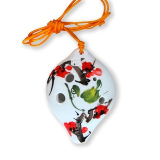 TNG 6孔C調高音陶笛, Z-002, 白色-款式隨機, 1個