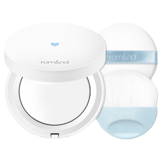 rom&nd 台灣公司貨 控油定妝蜜粉餅 12g, 白色, 1個