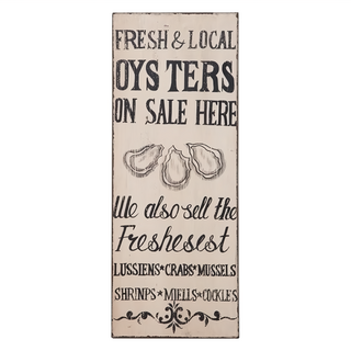 OPUS LOFT OYSTERS 仿舊木板畫, 61 x 23 x 0.5cm
