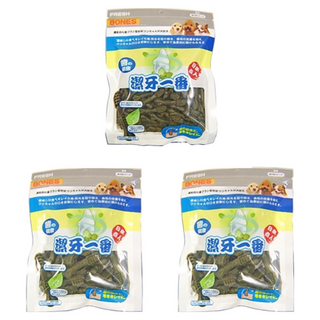 潔牙一番 機能牙刷骨頭 M 葉綠素, 3包, 260g