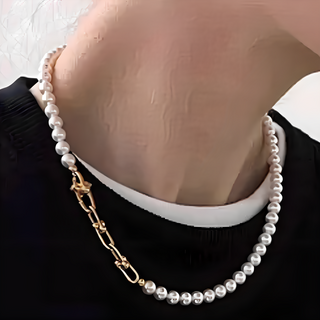 Sayaka 紗彌佳 珍珠項鍊 日本輕奢柔美水晶珍珠系列可變戴設計 珍珠金屬扣環款