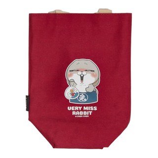 CCHING 青青文具 好想兔水壺提袋, 金魚 紅色, 1個