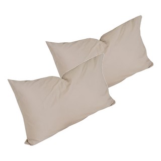 Hoom 禾慕生活 純棉素色 信封式枕套 74 x 48cm 奶茶可可 1組 親膚透氣 可機洗, 1件