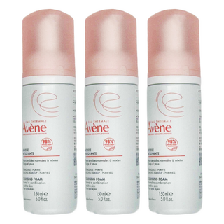 Avene 雅漾 活泉綿密潔顏慕斯, 150ml, 適合敏感混合性皮膚, 3瓶