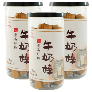 瓦厝家 黑糖牛奶棒 香醇風味 嘴饞點心良伴, 120g, 3罐