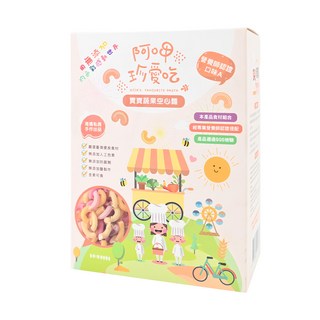 港媽私房手作 阿呷珍愛吃 手工無添加寶寶蔬果空心麵, 純手工日曬, 無添加鹽, 天然食材, 150g, 1盒