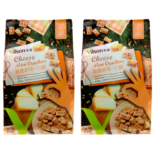 Vilson 米森 香濃起司一口酥 無添加色素 無防腐劑 5包, 100g, 2袋